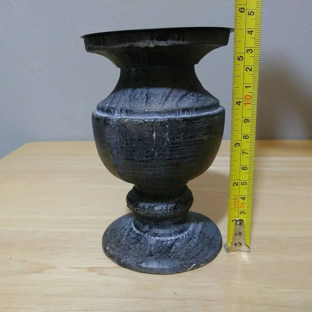 Partylite Pillar Candle Holder Slate Gray 5.5in - Picture 2 of 6
